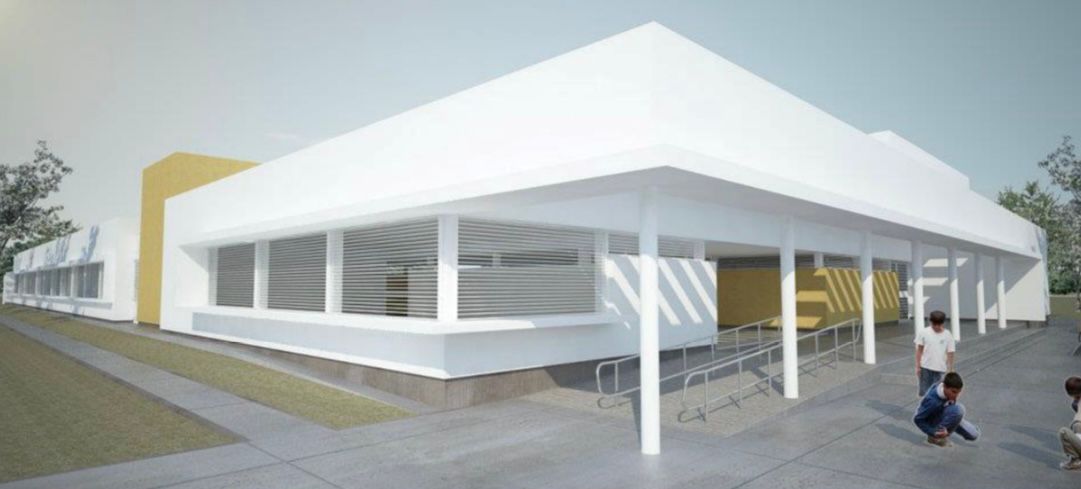 El nuevo edificio de la Escuela “René Favaloro” tendrá 7 aulas, un taller, un SUM y un espacio multimedia 